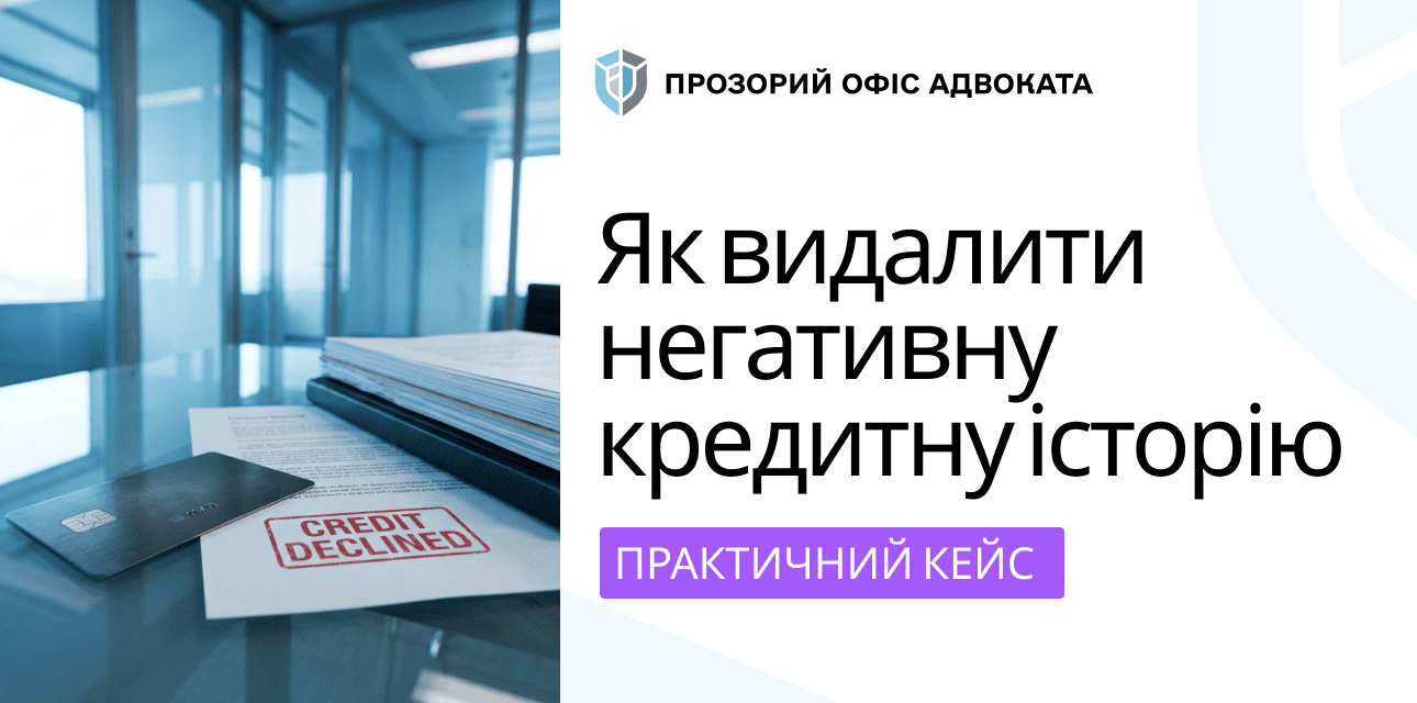 Практичний кейс: видалення інформації про негативну кредитну історію.